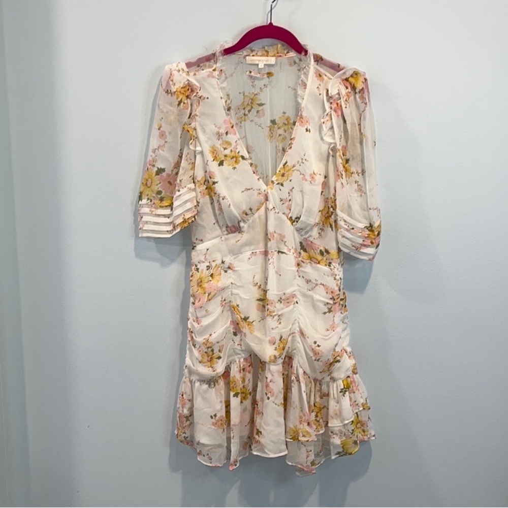 LoveShackFancy “Arlo” Dress in wisteria yellow 8 - Picture 3 of 5